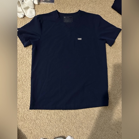 Figs Other - USED Men's Navy Leon™ - Three-Pocket Scrub Top - M / Navy